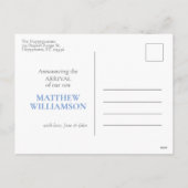 Bonjour World Baby Girl Faire-part de naissance Ca (Dos)