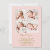 Bonjour World Chic Arch Frame Faire-part de naissa (Dos)