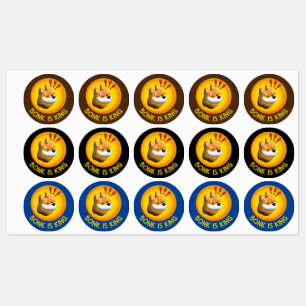 BONK crypto cadeau, meme munt trader sticker