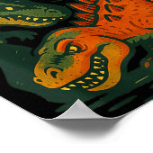 Bonk Dinosaur Funny Prehistoric Humor Design  Poster (Hoek)