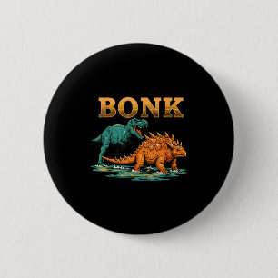 Bonk Dinosaur Grappige Prehistorische Humor Ontwer Ronde Button 5,7 Cm