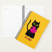 BONKERS! 2026 Planner – Knitting + Kitty 🧶🐈‍⬛ (Devant avec enveloppe)