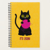 BONKERS! 2026 Planner – Knitting + Kitty 🧶🐈‍⬛ (Devant)