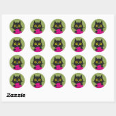 BONKERS! Cat Zoomies-Sticker Ronde Sticker (Vel)