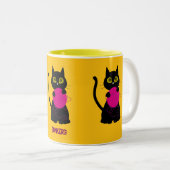 Bonkers! Mok – Breien + Kat 🧶🐈‍⬛ (Voorkant rechts)