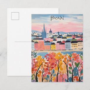 Bonn Duitsland Reizen Stad Schilderen Esthetisch Briefkaart