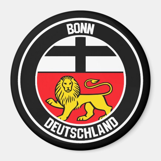 Bonn Round Emblem Magneet (Voorkant)