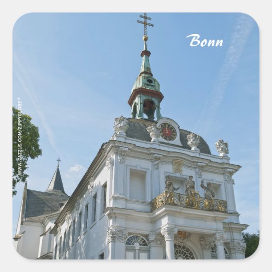 Bonn Vierkante Sticker (Voorkant)