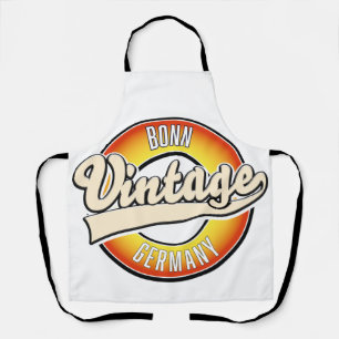Bonn vintage stijl logo T-shirt Label Sleutelhange Schort