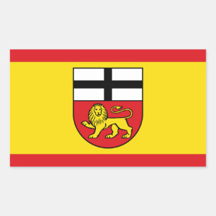 Bonn vlag stad Duitsland symbool embleem leeuw Rechthoekige Sticker
