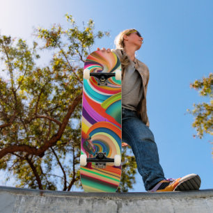Bonnaroo abstracte kunst skateboard