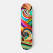 Bonnaroo abstracte kunst skateboard (Voorkant)
