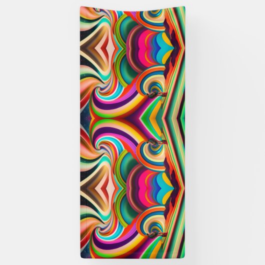 Bonnaroo abstracte kunst spandoek (Verticaal)