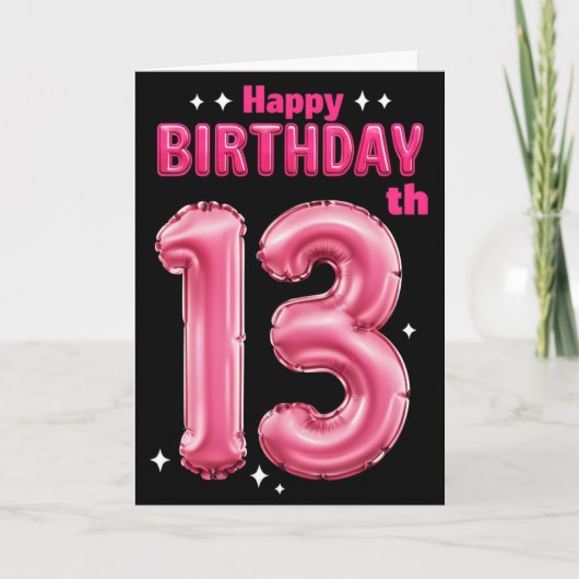 Bonne 13e carte d'anniversaire (Devant)