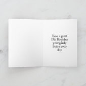 Bonne 13e carte d'anniversaire (Intérieur)