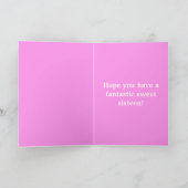 Bonne 16e carte d'anniversaire pour fille (Intérieur)