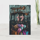 Bonne 17e carte d'anniversaire (Devant)