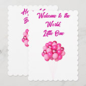 Bonne 1ère carte d'anniversaire (Devant / Derrière)
