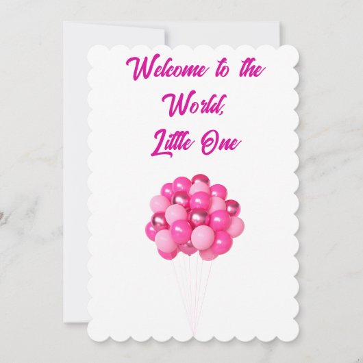 Bonne 1ère carte d'anniversaire (Devant)