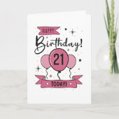 Bonne 21e carte d'anniversaire (Devant)