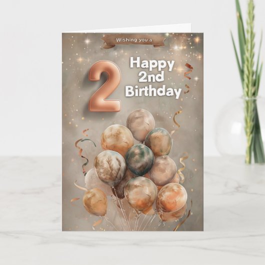Bonne 2e carte d'anniversaire (Devant)