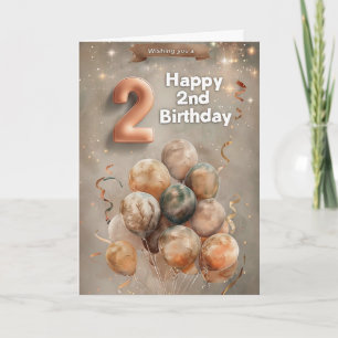Bonne 2e carte d'anniversaire