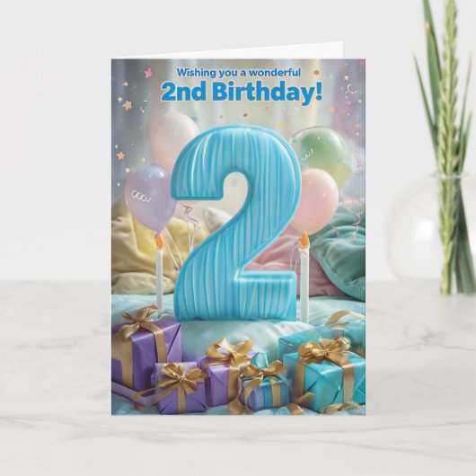 Bonne 2e carte d'anniversaire (Devant)