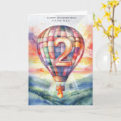 Bonne 2e carte d'anniversaire (Fleur jaune)