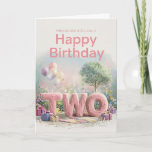 Bonne 2e carte d'anniversaire
