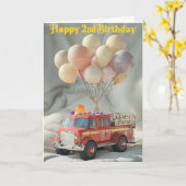 Bonne 2e carte d'anniversaire (Fleur jaune)