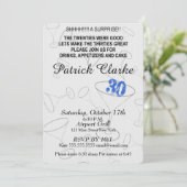 Bonne 30e invitation à la fête d'anniversaire surp (Debout devant)