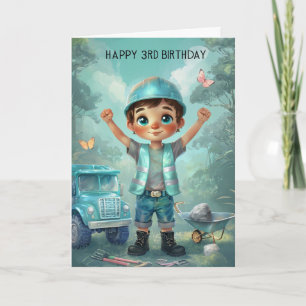 Bonne 3e carte d'anniversaire