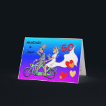 Bonne 50e année de Mariage buste. Carte de vœux<br><div class="desc">Ce Dessin Dessin Dessin Dessin Amusant Je dessinais spécialement pour les Mariages. Celui-ci est pour un 50ème anniversaire mais vous pouvez customiser tout le texte!</div>