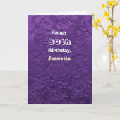 Bonne 50e anniversaire Carte de voeux Poupées viol (Fleur jaune)