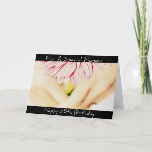 Bonne 55e carte d'anniversaire