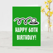 Bonne 60ème carte d'anniversaire pour les amateurs (Fleur jaune)