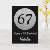 Bonne 67e Anniversaire Carte de Parties scintillan (Fleur jaune)