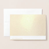 Bonne 6e carte Gold Anniversaire Foil (Derrière avec enveloppe)