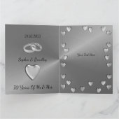 Bonne 70e anniversaire Mariage carte maman et papa (Intérieur)