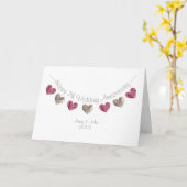 Bonne 7e Mariage Anniversaire carte de coeur de la (Fleur jaune)