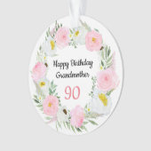 Bonne 90e anniversaire grand-mère (devant)
