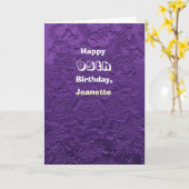 Bonne 95e carte de voeux Anniversaire Poupées viol (Fleur jaune)