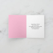 Bonne 9e Anniversaire Polka Dot Rose Girly Carte d (Intérieur)