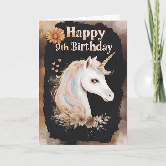 Bonne 9e carte d'anniversaire (Devant)