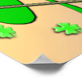 Bonne affiche de la fête du Shamrock de St Patrick (Coin)