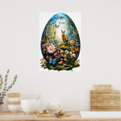 Bonne affiche de la forêt d'oeufs de Pâques (Cuisine)
