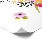 Bonne affiche de voeux de Pâques avec fleurs de pr (Coin)