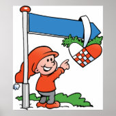 Bonne affiche des elfes de Noël (Devant)