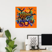 Bonne affiche d'Halloween (Bureau à domicile)