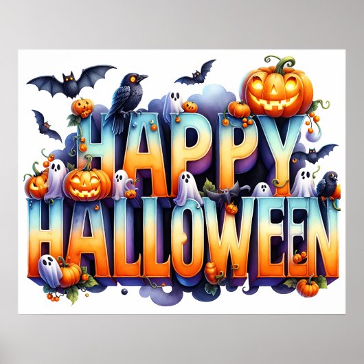Bonne affiche d'Halloween (Devant)
